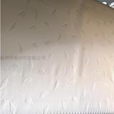 白色涤纶低弹丝 小羽毛夹丝空气层 针织床垫布
